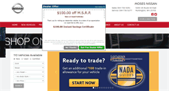 Desktop Screenshot of moses-nissan.com
